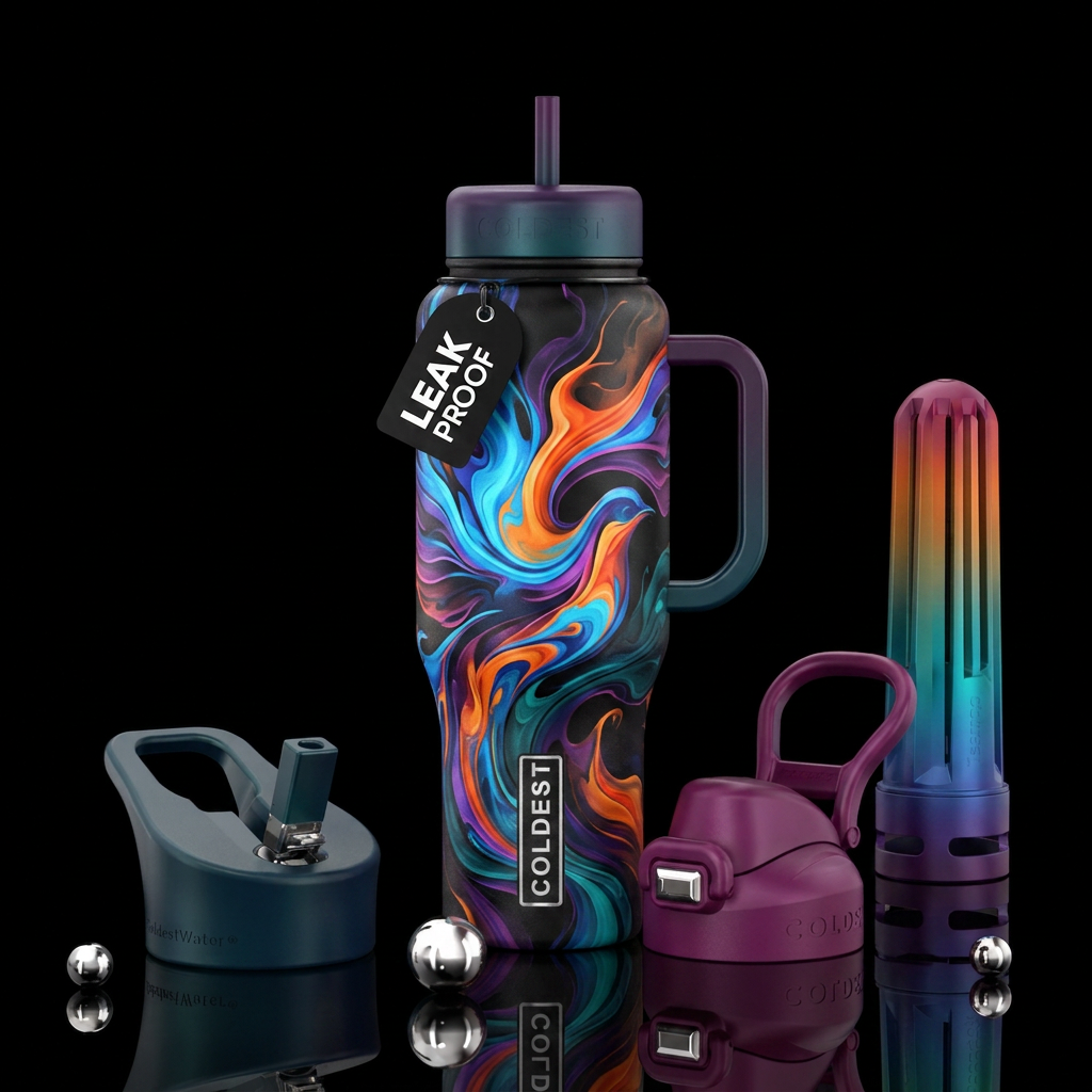Birds of a Feather water bottle design