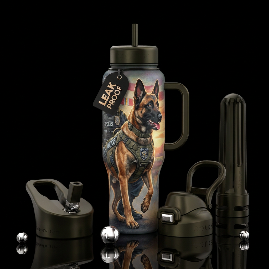 K9 Hero water bottle design