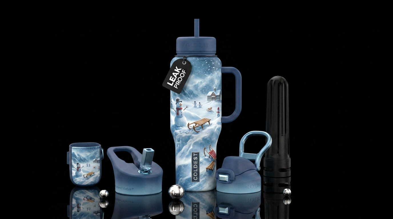 Snow Day water bottle design