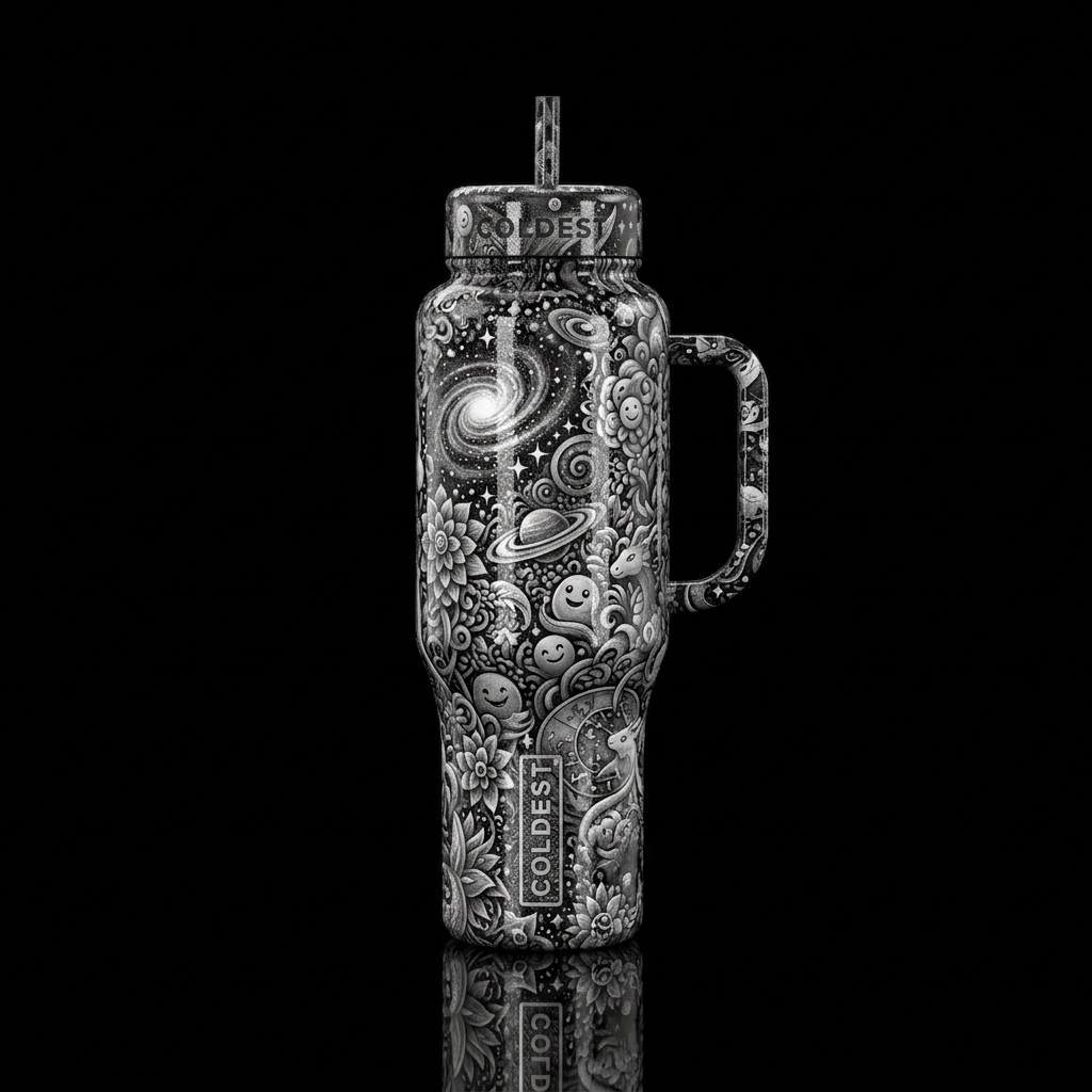 Oh My Starry water bottle design