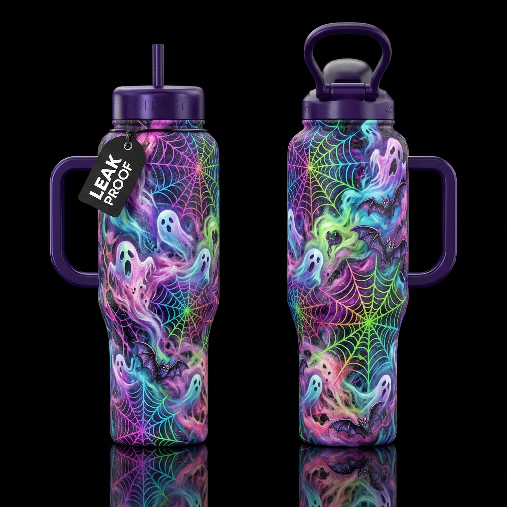 Rotten Cotton Candy water bottle design