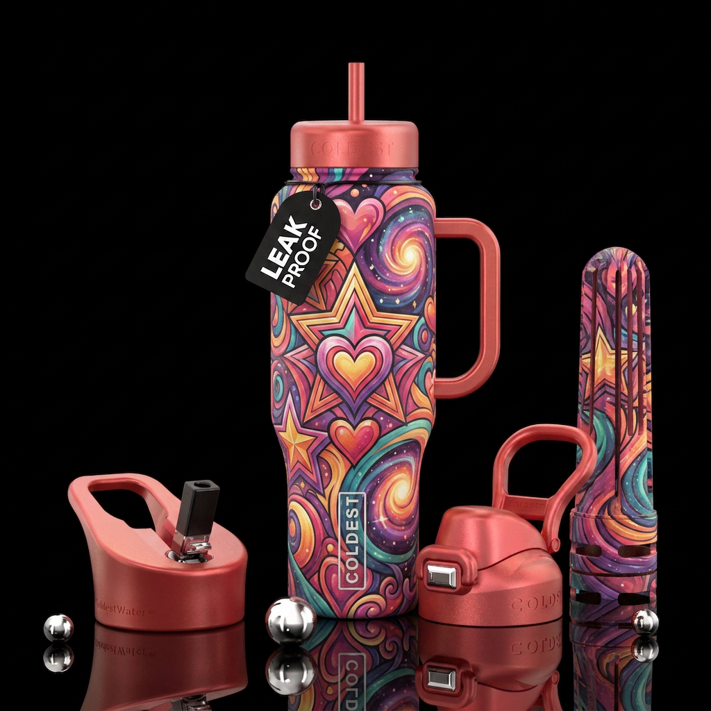 Blanketed in Love water bottle design