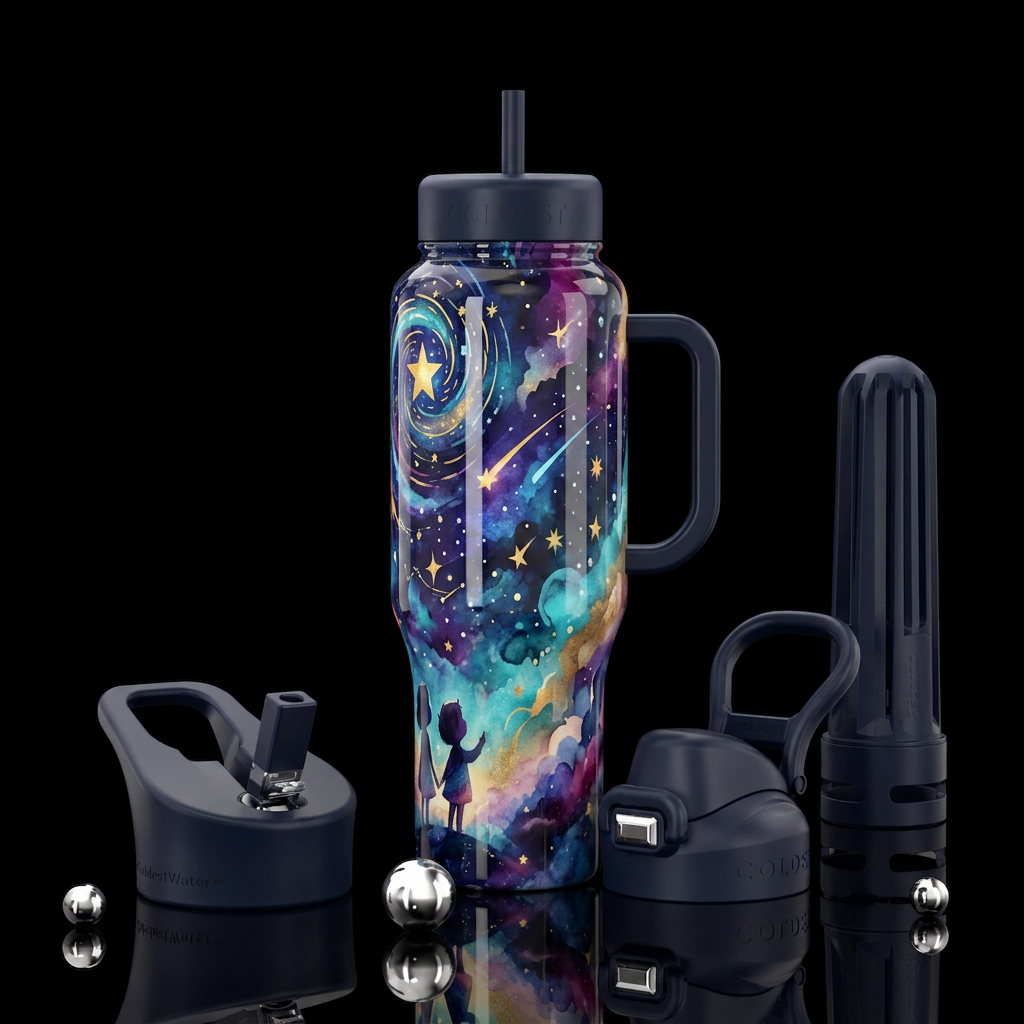 Child Wishes Upon a Star water bottle design