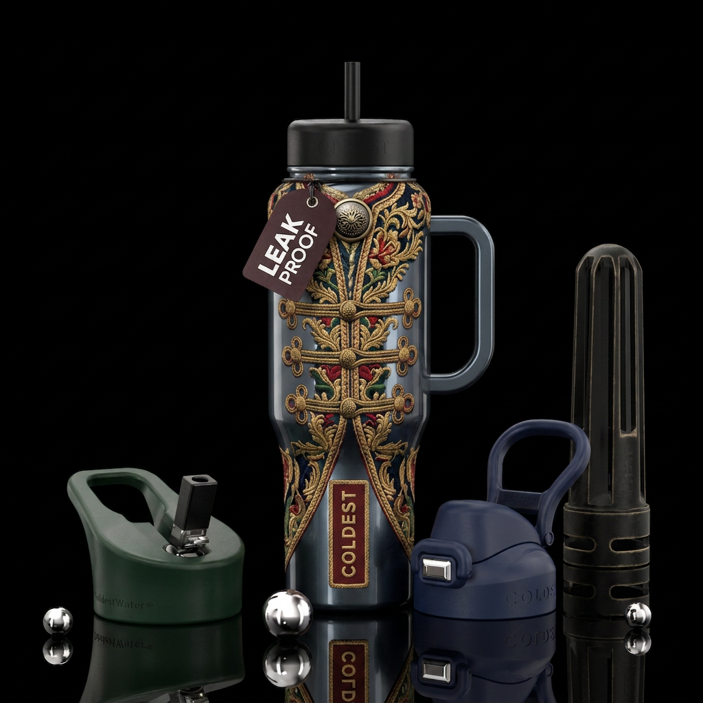 Tailcoat water bottle design