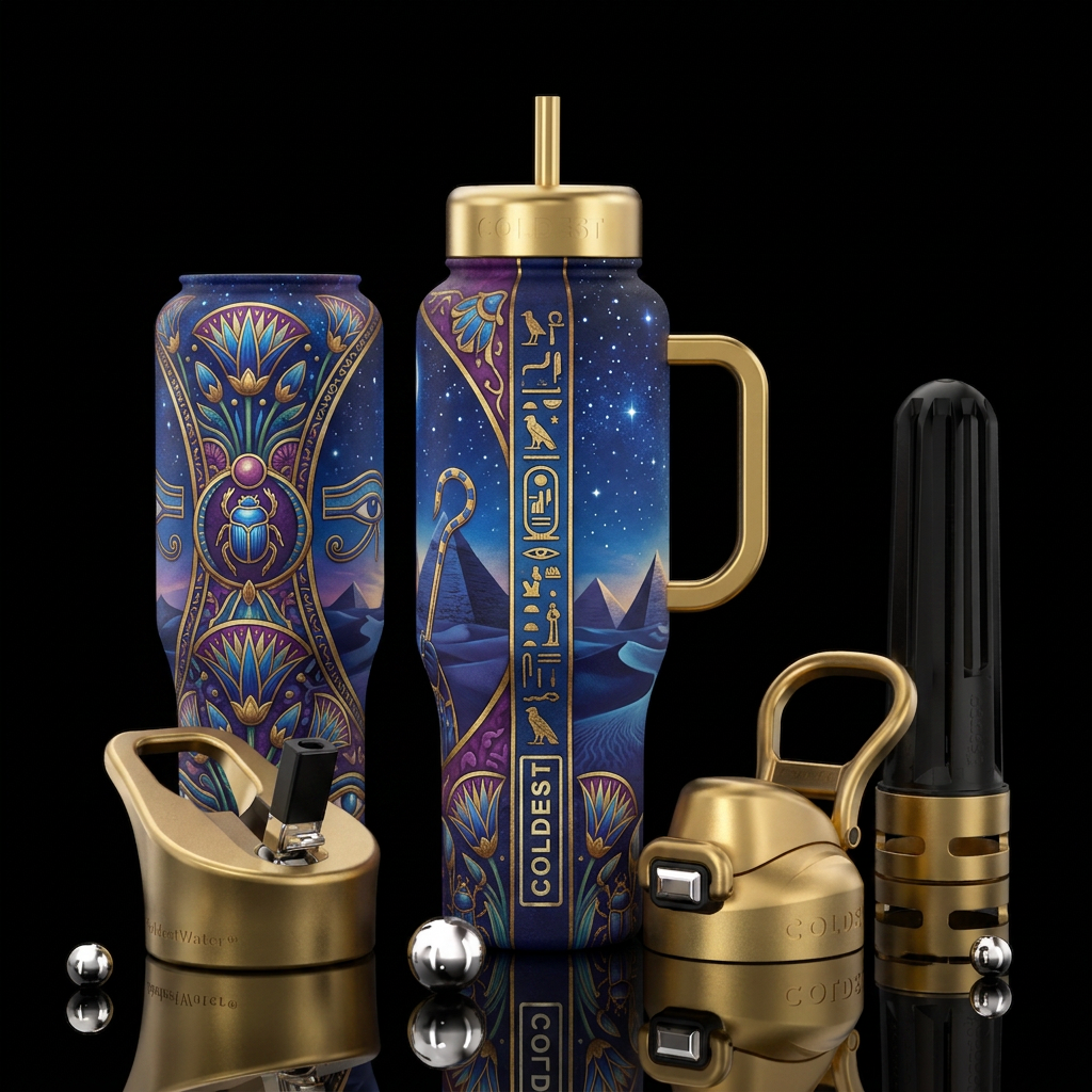 Queen of the Night water bottle design