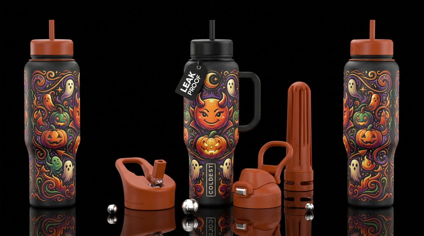 Good natured Devil water bottle design