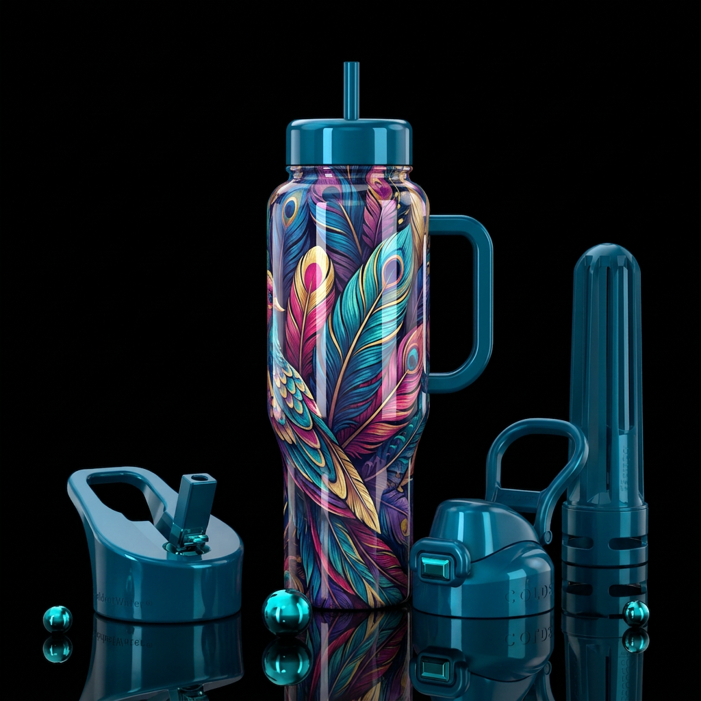 Birds of a Feather Flock Together water bottle design