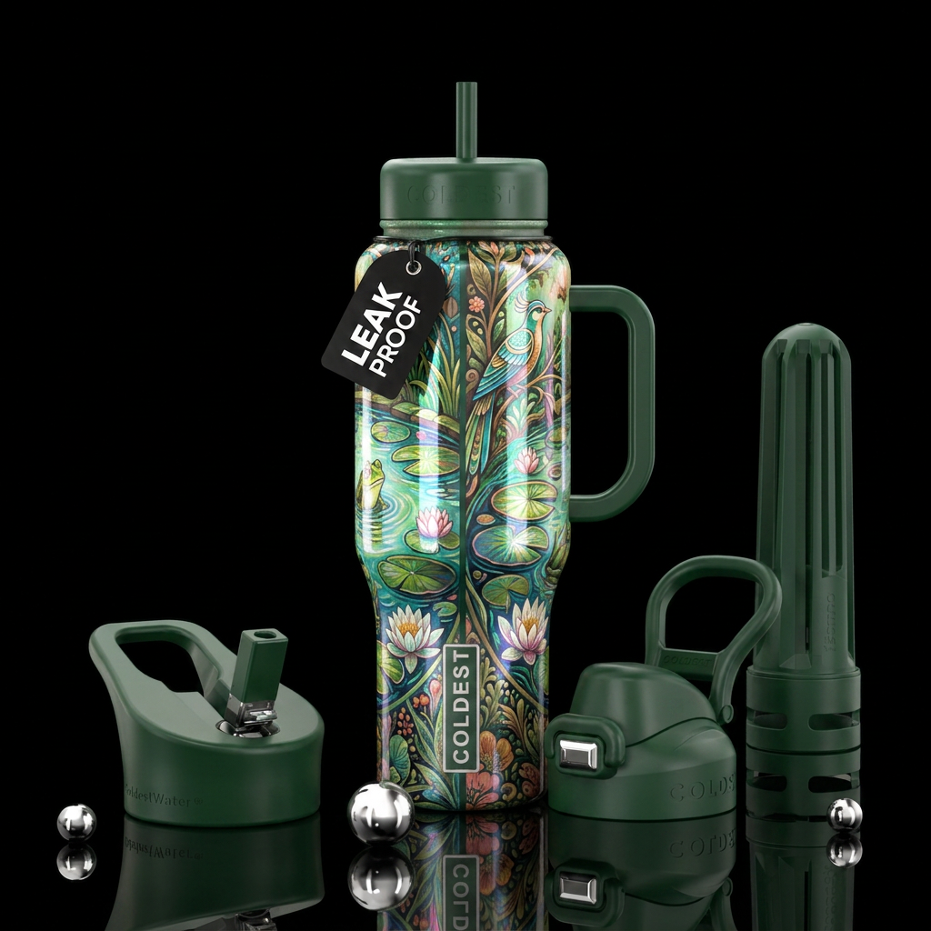 Spliced Frog Pond water bottle design