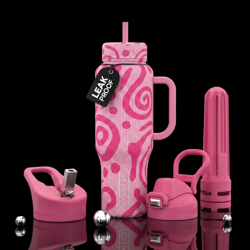 Bubblegum Sweater water bottle design