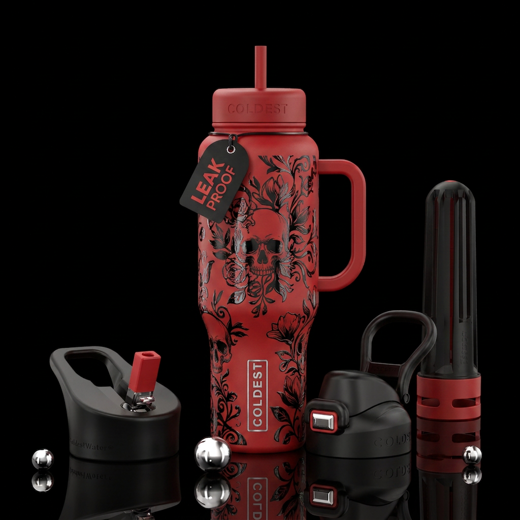 The Skull water bottle design