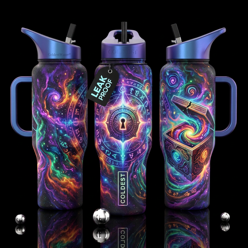 Pandoras Box water bottle design