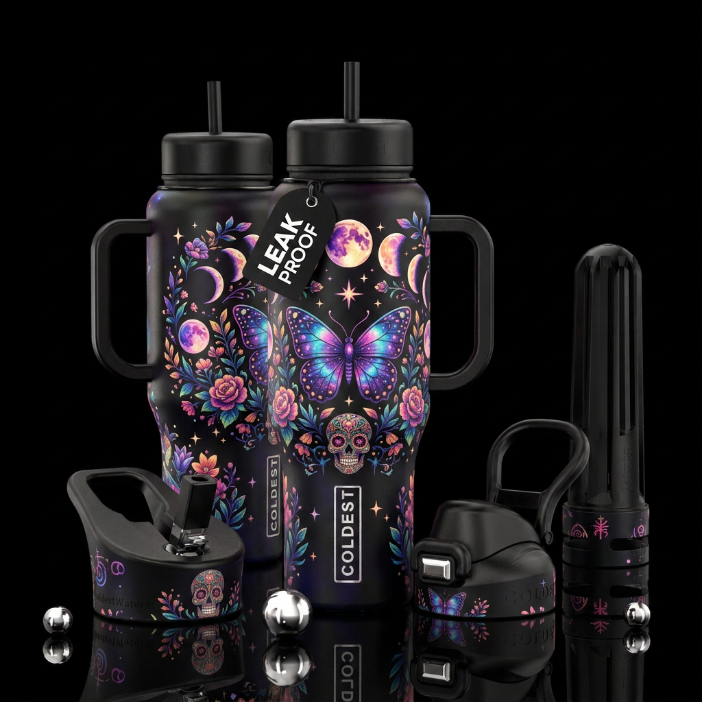 Moon Mystery water bottle design