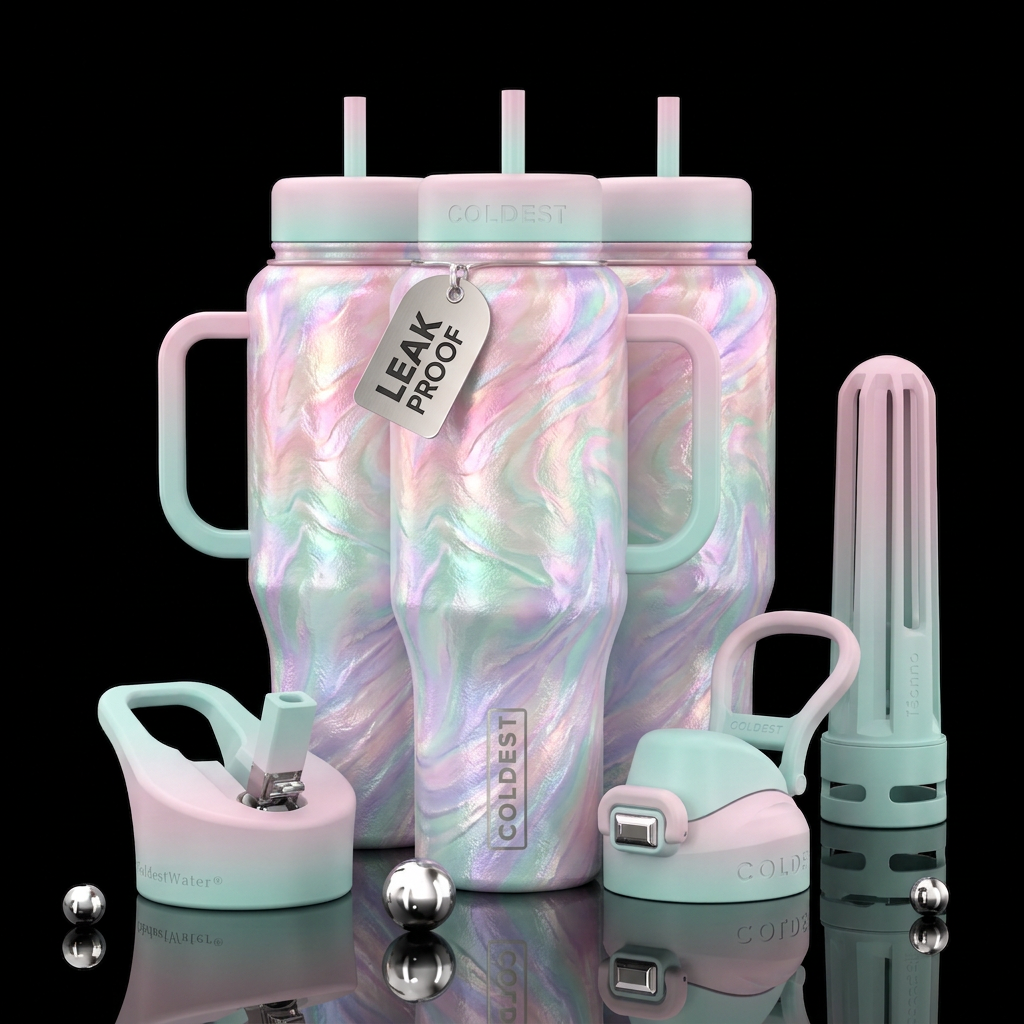 Allure of a Sea Spell water bottle design