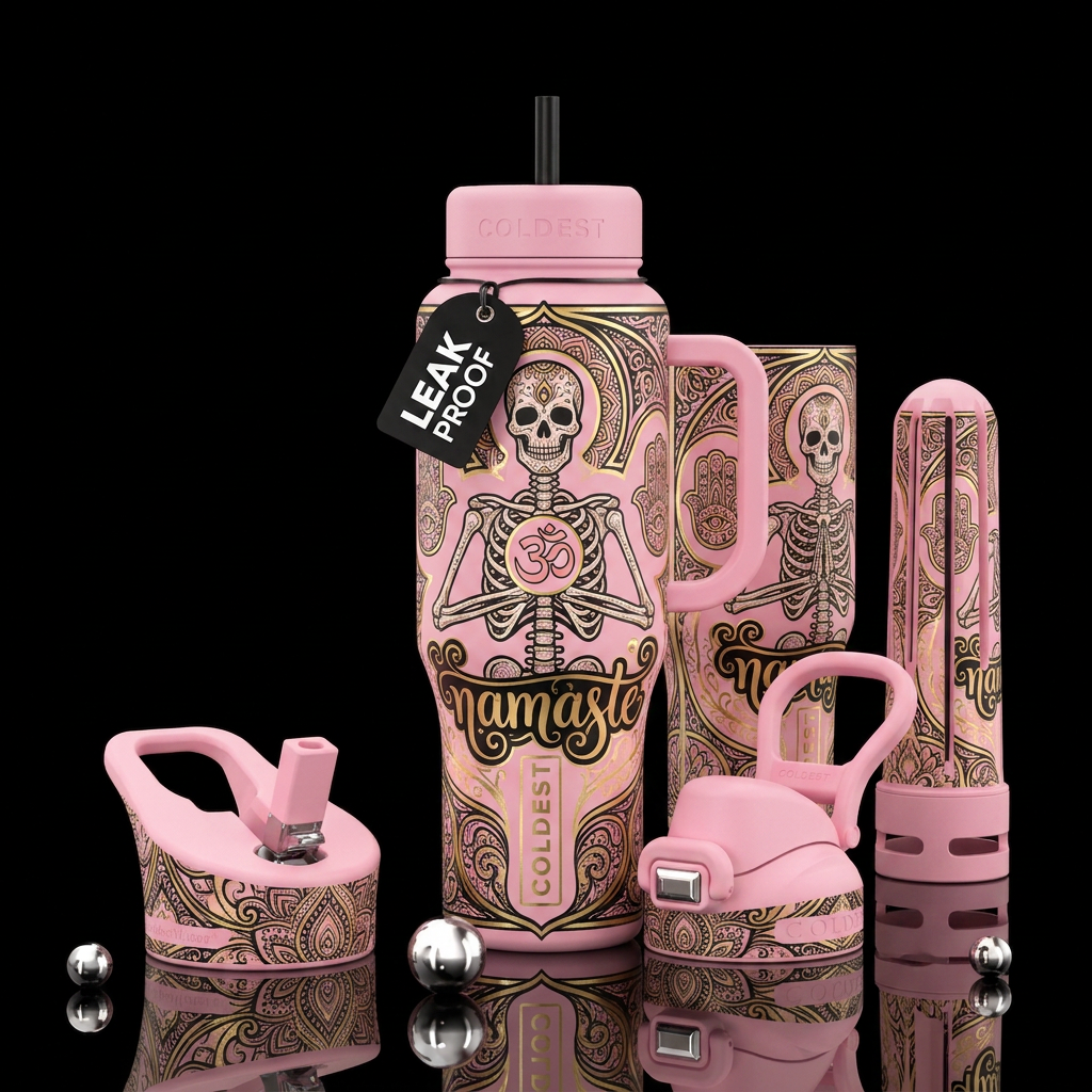 Nameste water bottle design