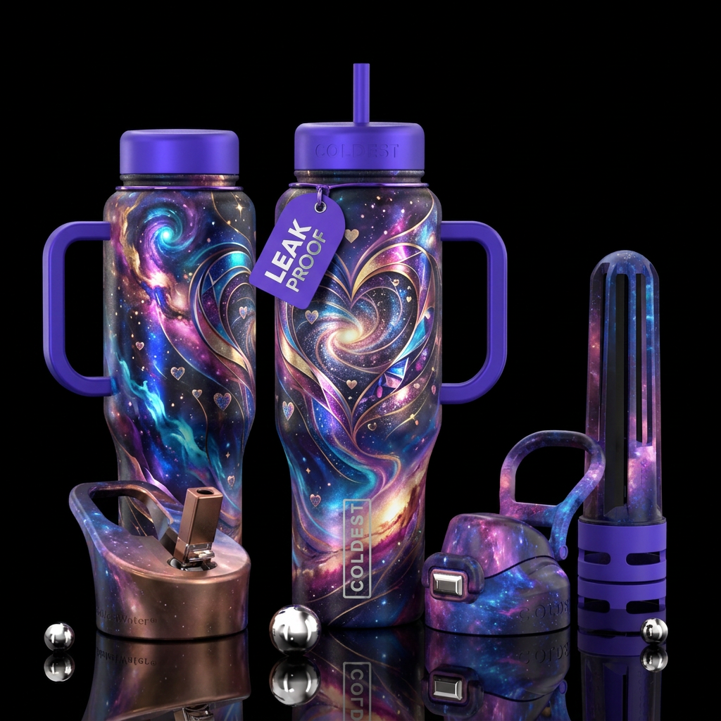My Cosmic Love Look water bottle design