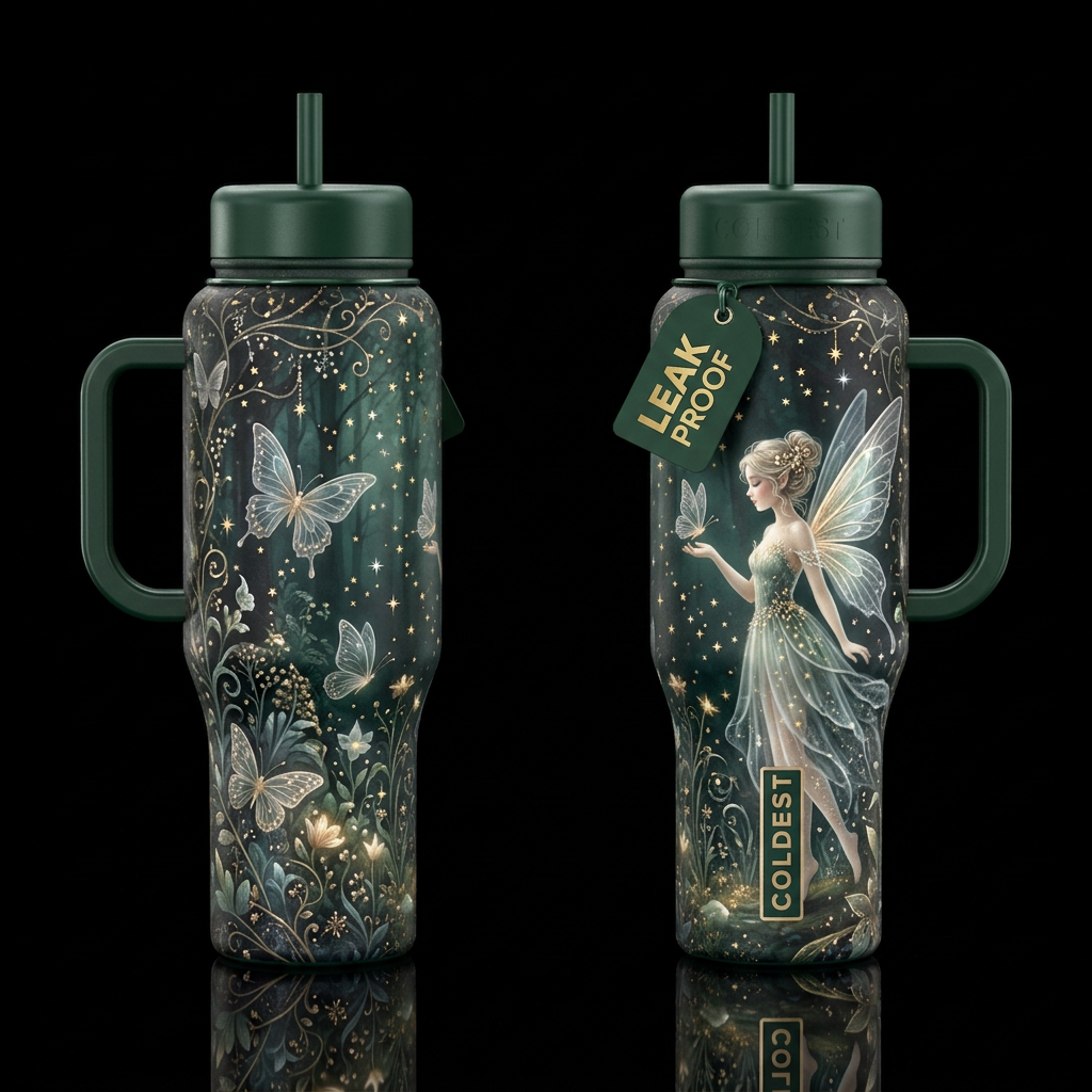 Fairy of the Magic Woods water bottle design