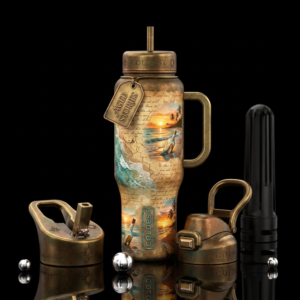 The Love Letter water bottle design
