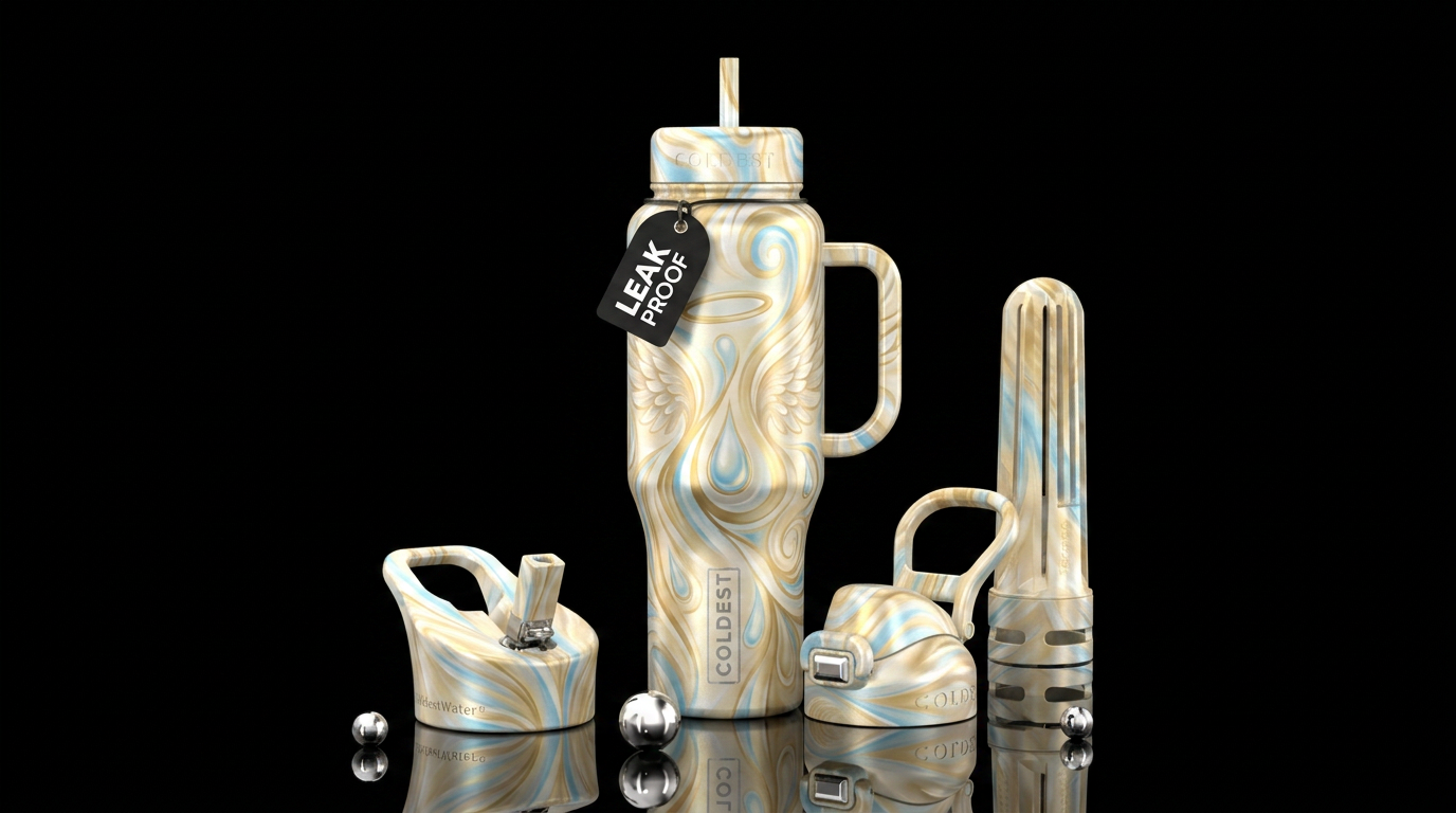 Tear drops from heaven water bottle design