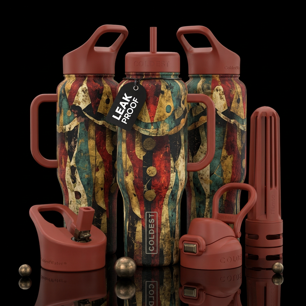 Clowning Around water bottle design