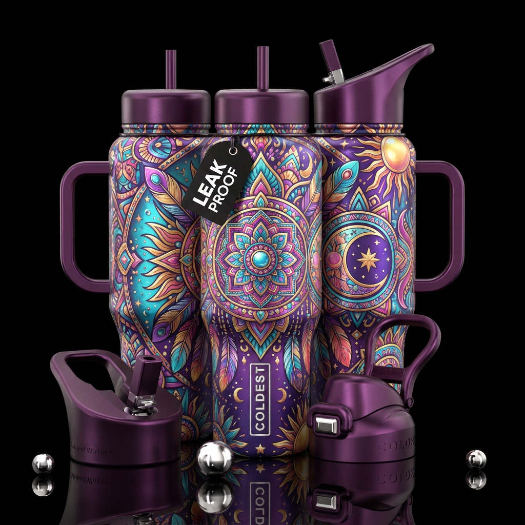 Stay Wild Moon Child water bottle design