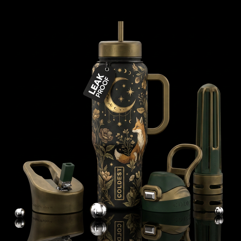 Hey Foxy! water bottle design