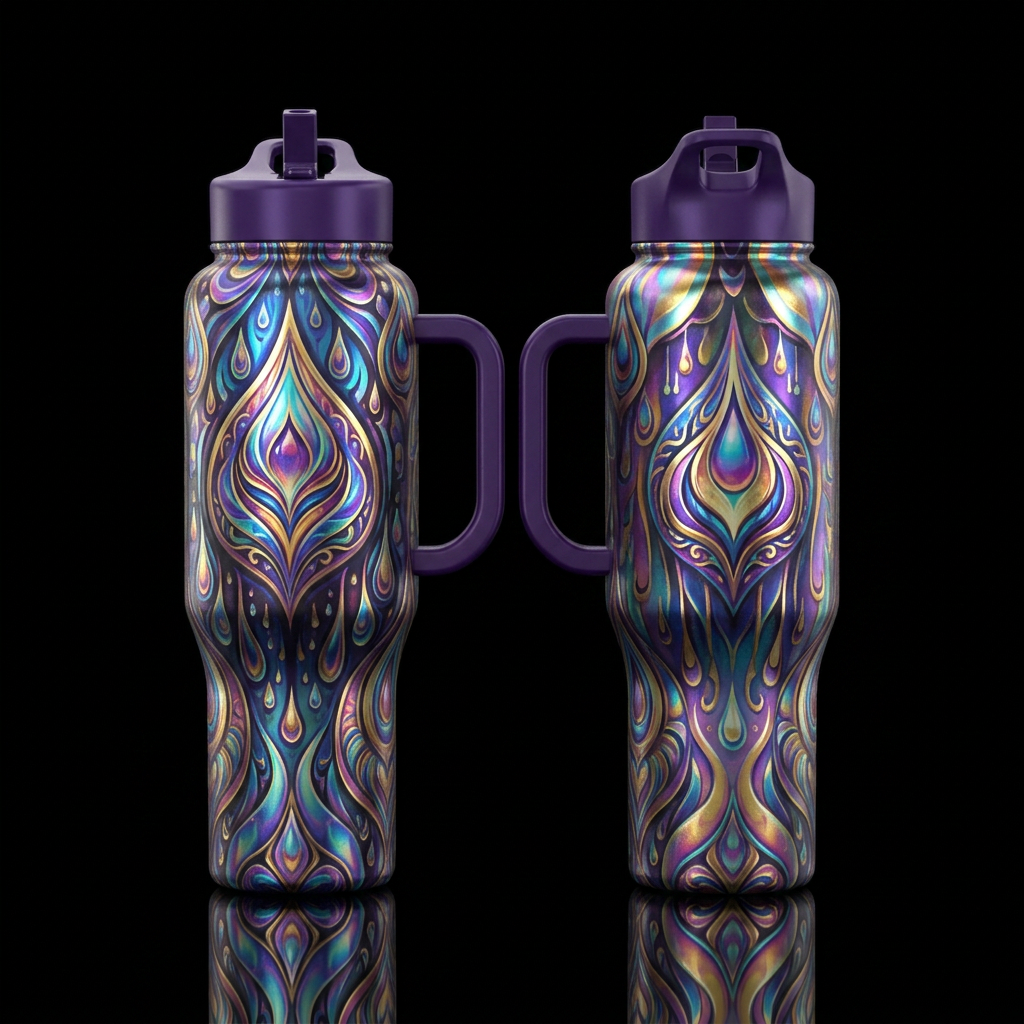 Tear Drops from Heaven water bottle design