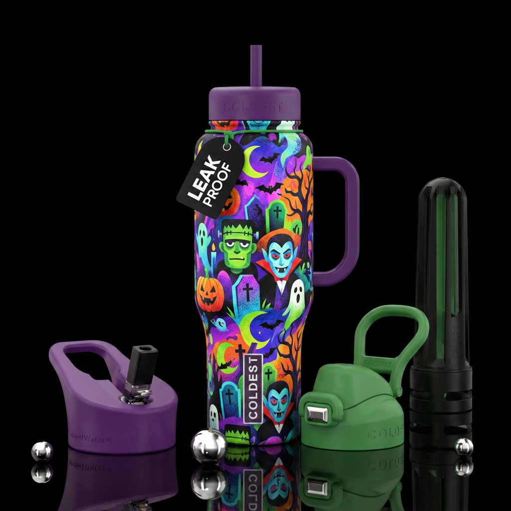 Monster Mash water bottle design