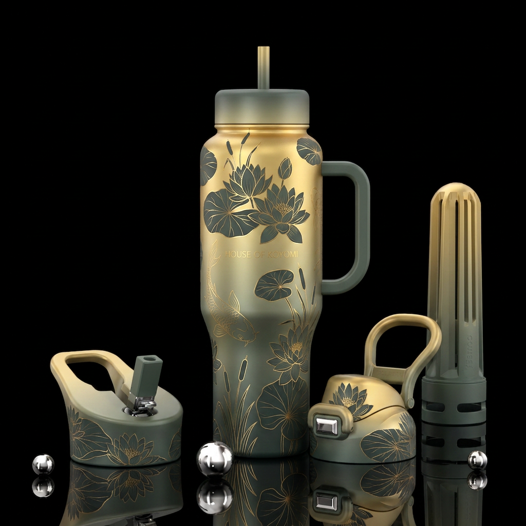 House of Koyomi water bottle design