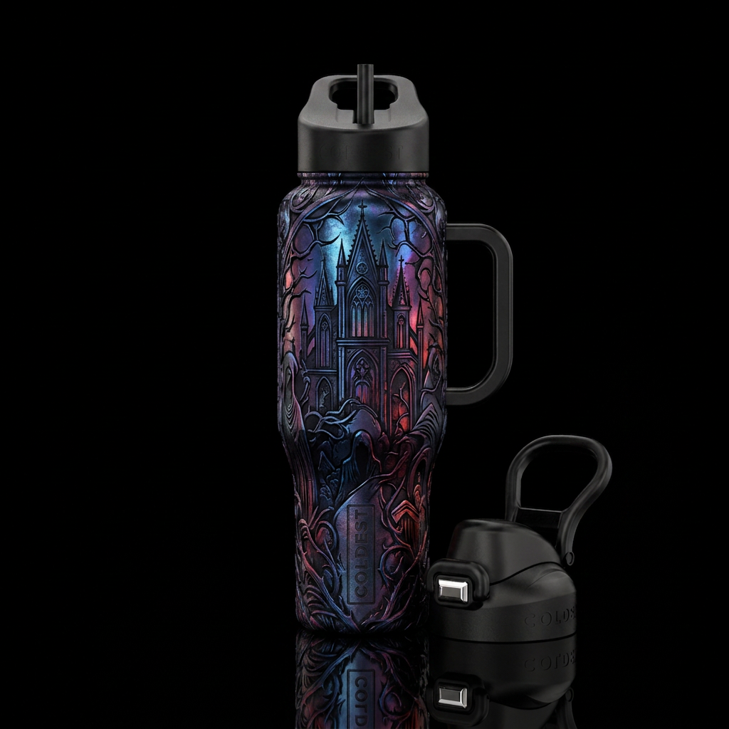 Guardian of the Mysterious water bottle design
