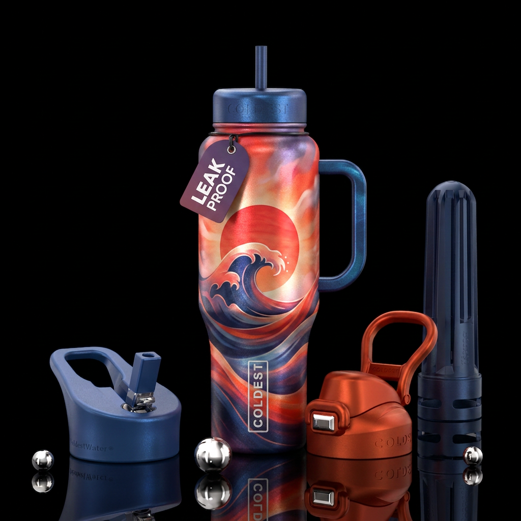 The Kyokujitsu Wave water bottle design
