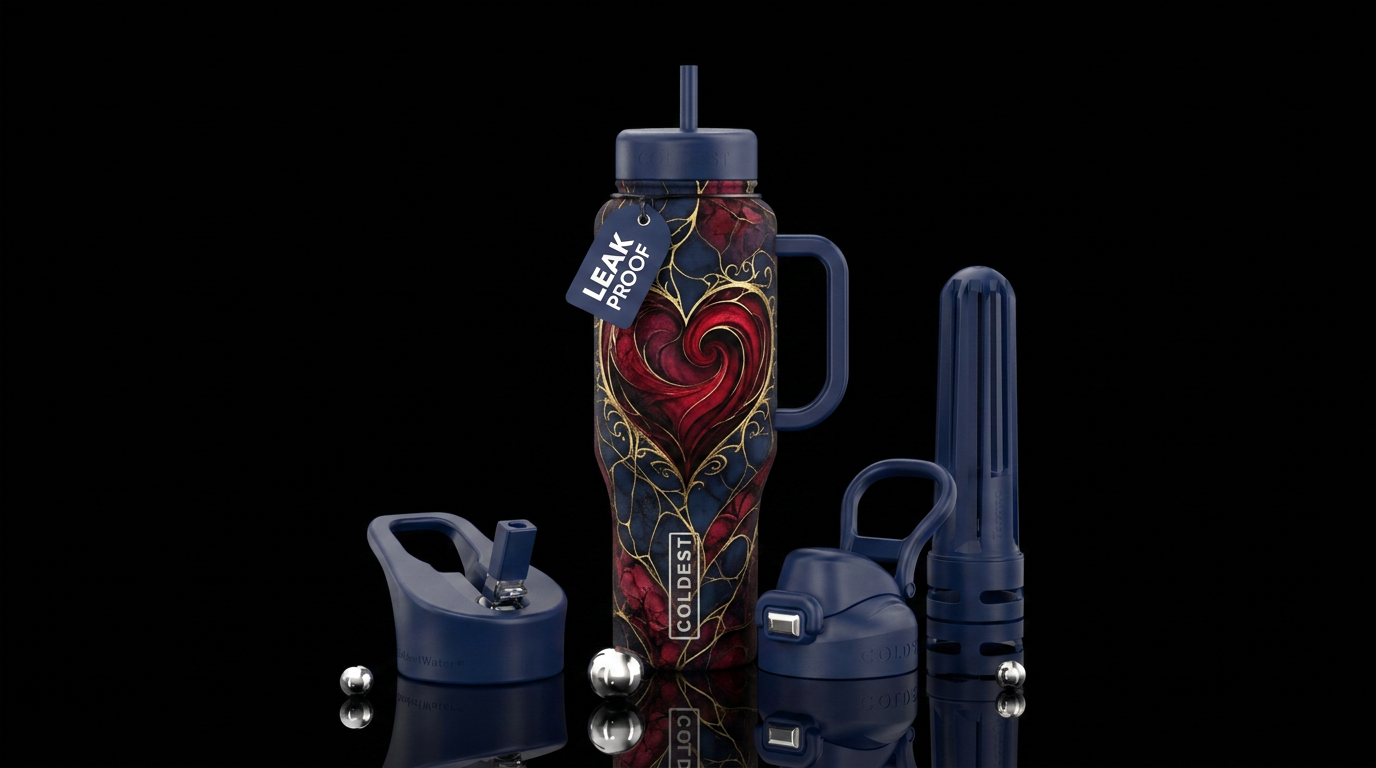 Dark Romance water bottle design