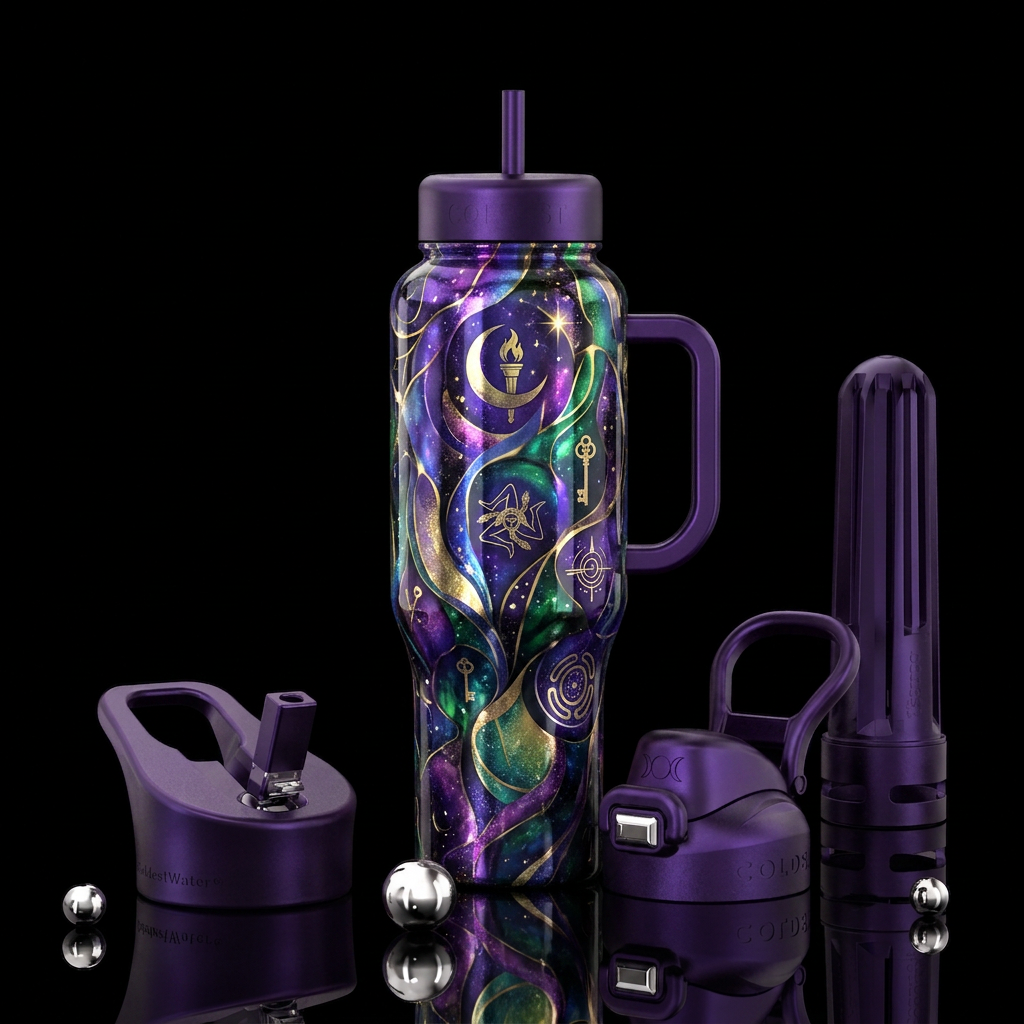 Hecate Greek Goddess of Magic water bottle design