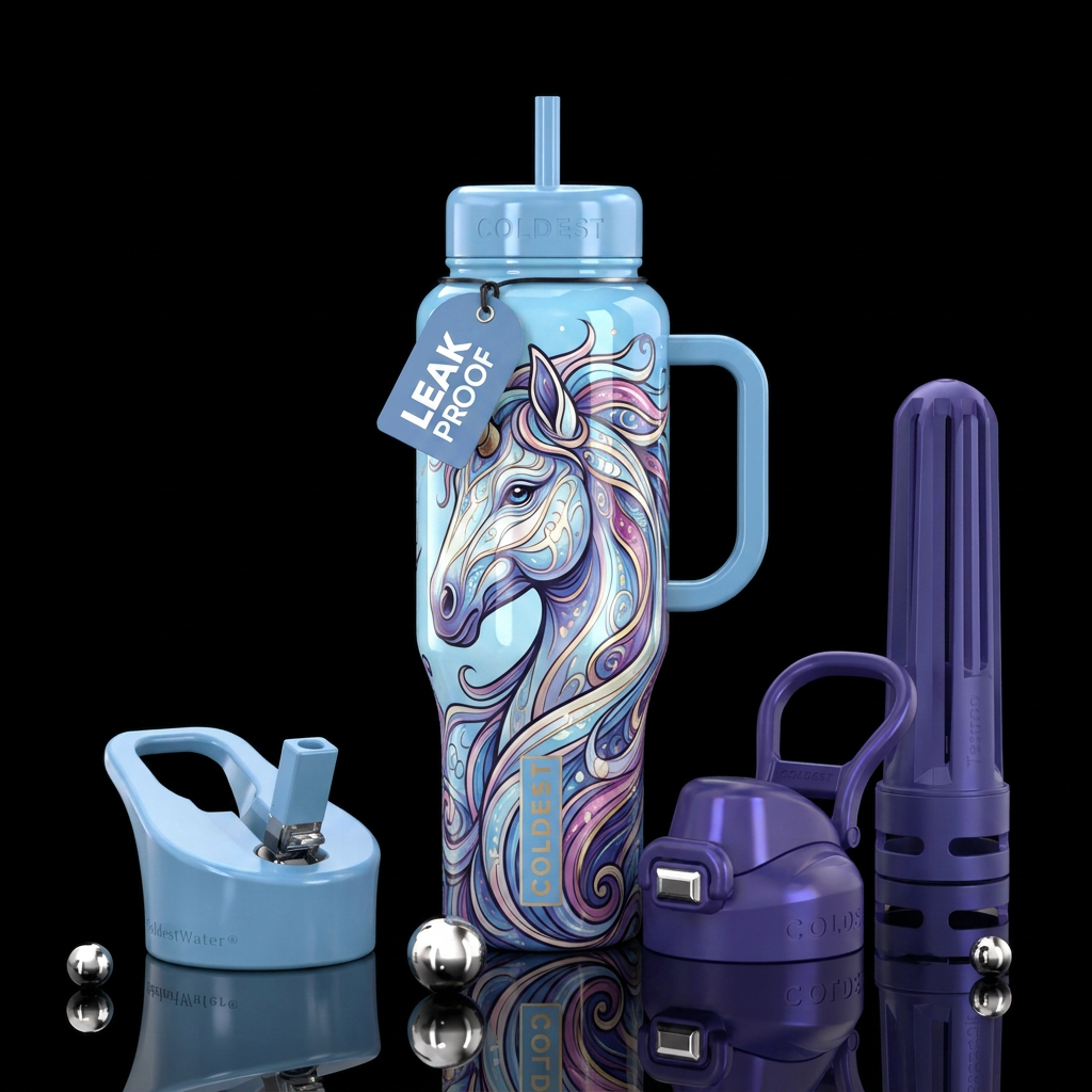 Magical Unicorn water bottle design