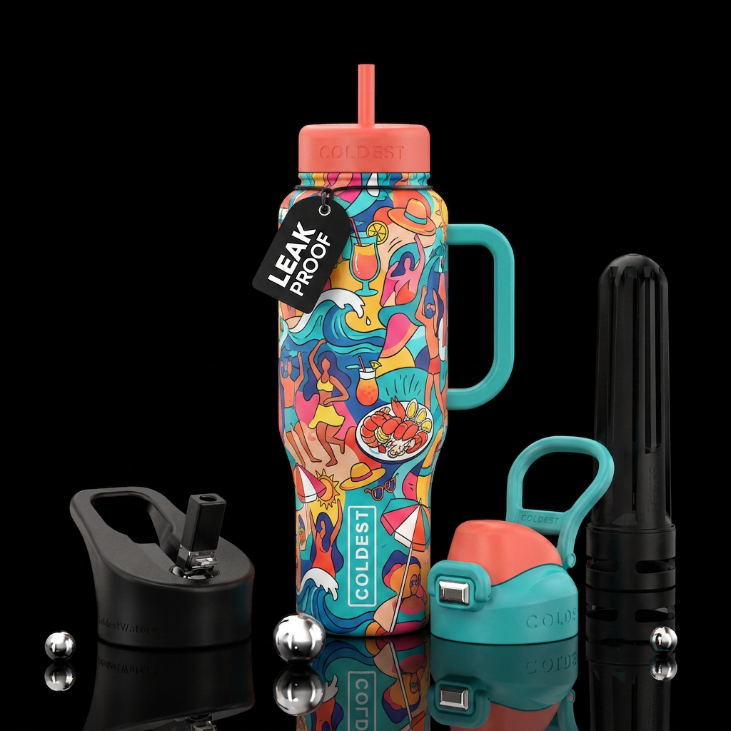 Summertime water bottle design