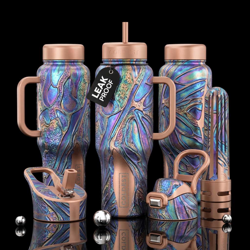 Eternal Facade water bottle design