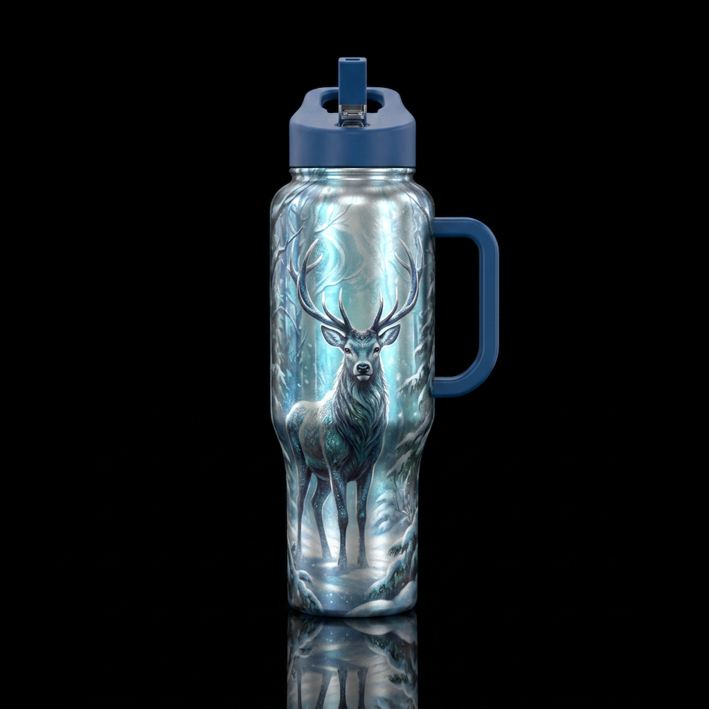 The White Stag water bottle design
