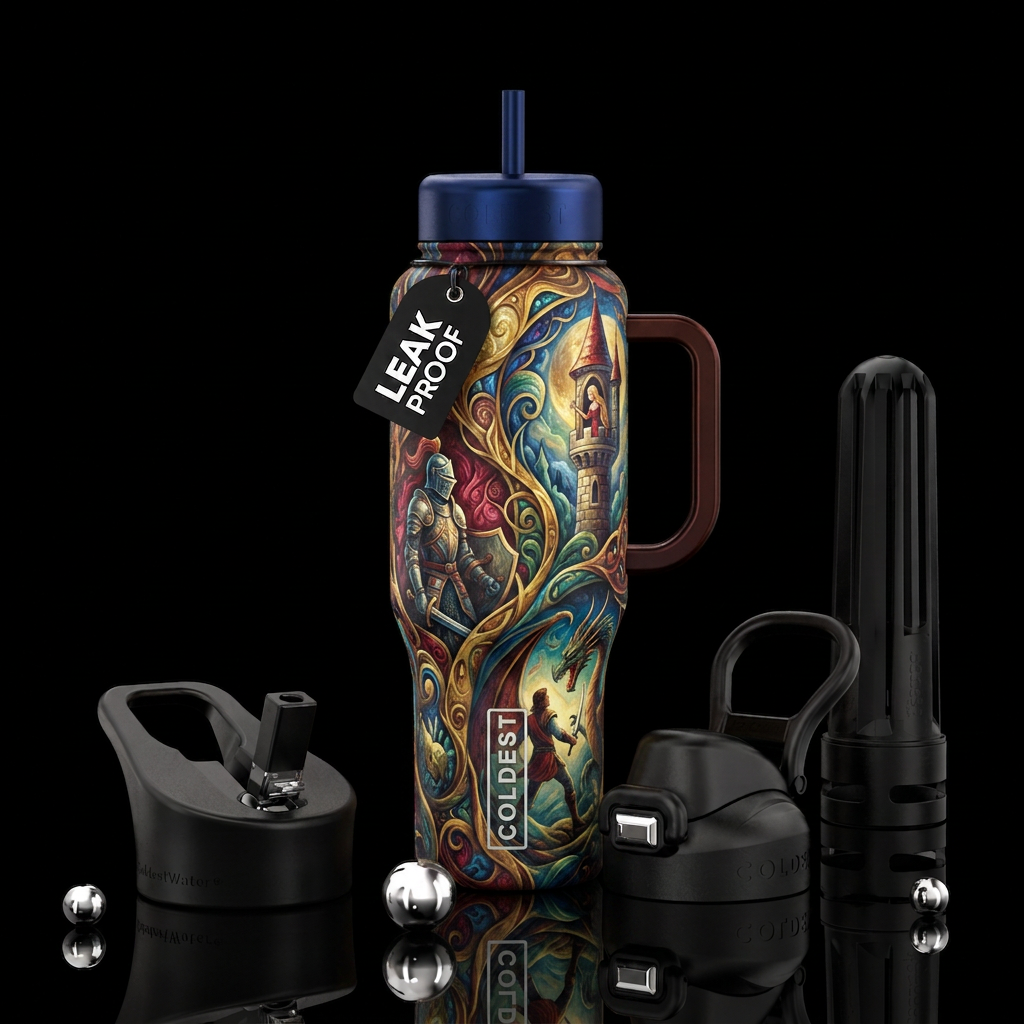 My Knight in Shining Armour water bottle design