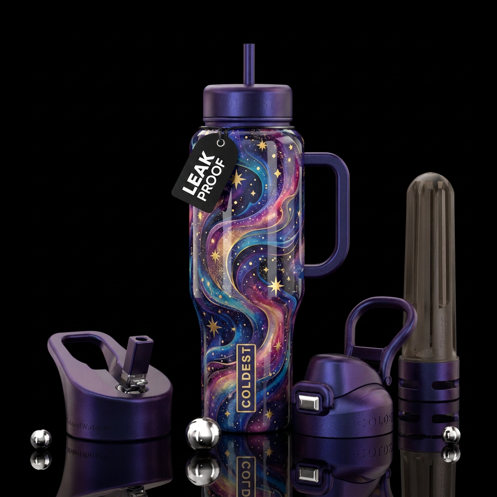 Cosmic Daydream water bottle design