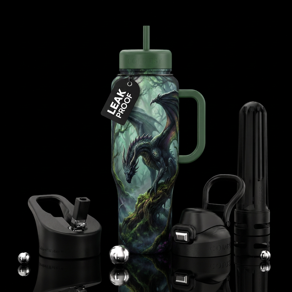Enchanted Forest water bottle design