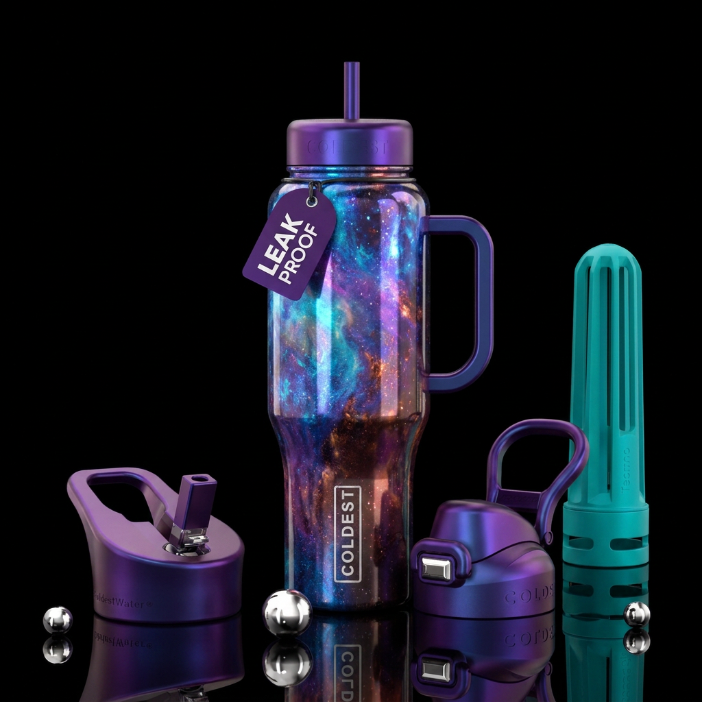 Colorful Abstract, water bottle design
