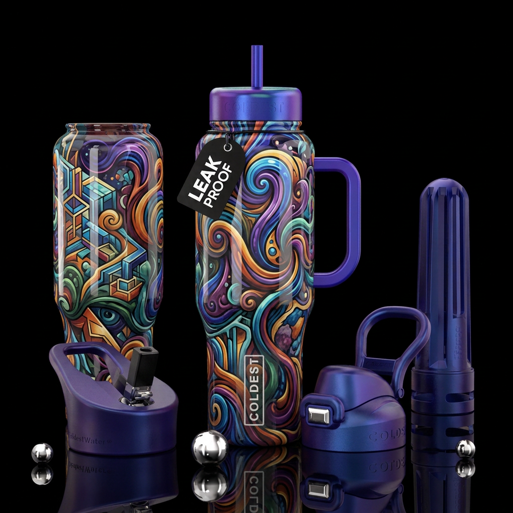 Living Inside My Head water bottle design