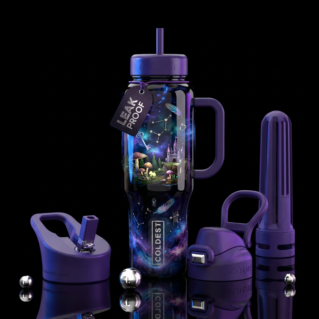 I Spy with my Little Eye, magical, mystery, dreamy... water bottle design