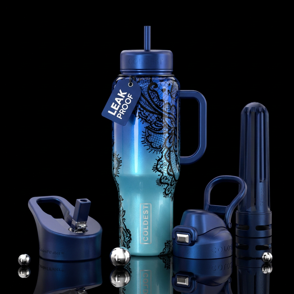 Lacy water bottle design