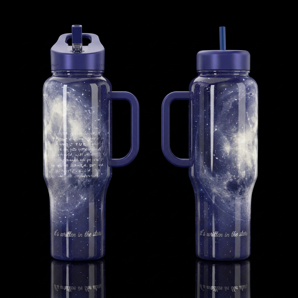 It’s Written in the Stars water bottle design