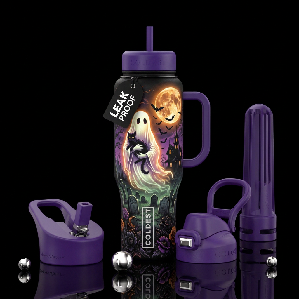We’re Outta Here water bottle design