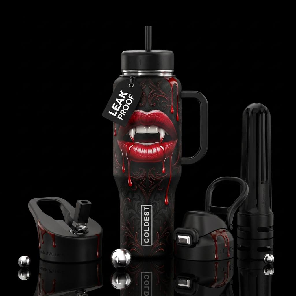 Venomous water bottle design