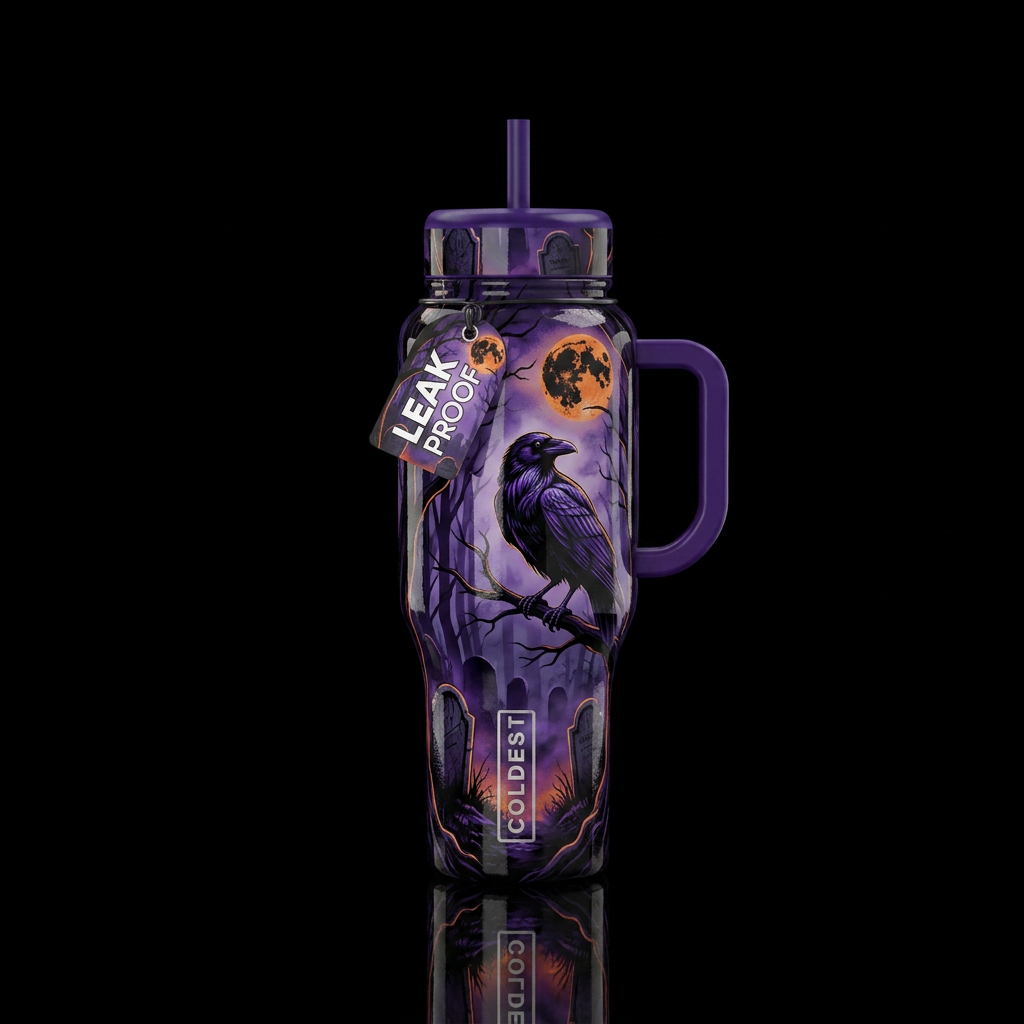 The Watcher water bottle design