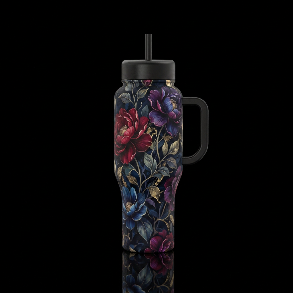 Nightshade Noir water bottle design