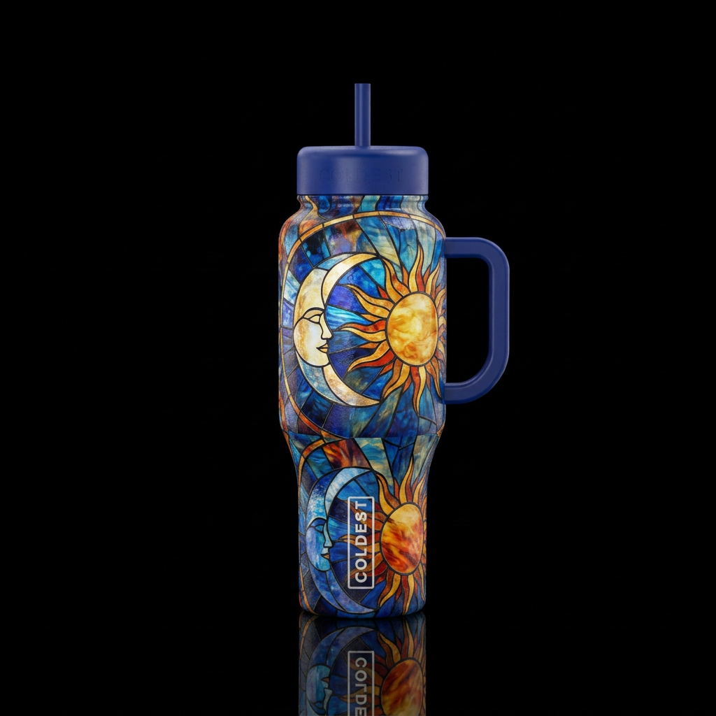Celestial Harmony water bottle design