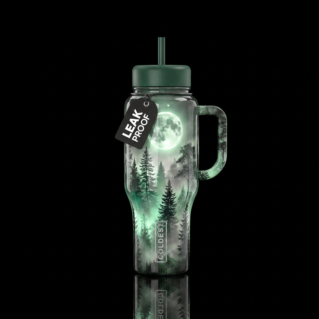 Forest Haze water bottle design